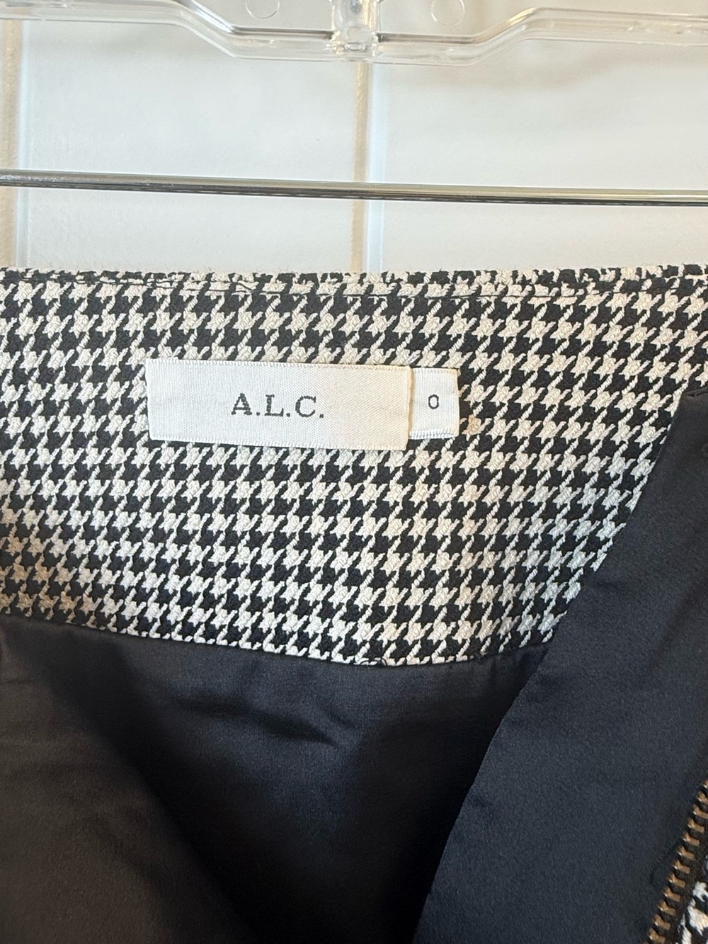 A.L.C. Jupiter Houndstooth Mini Skirt sz 0 - Picture 5 of 10